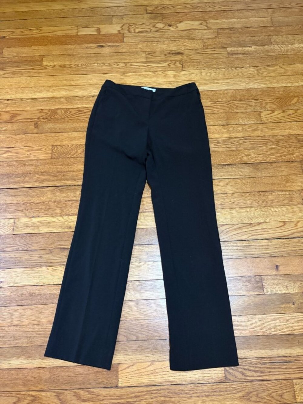 White House Black Market Womens Dress Pants Sz 4 4R Black Bootcut Trouser